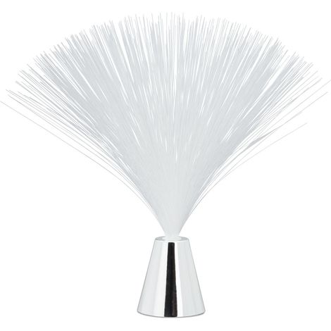 Lámpara de fibra óptica retro ambiente agradable 33 x 33 x 33 cm diseño moderno de plástico negro 130003984 (1/3)