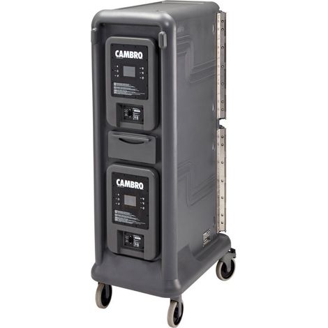 Chariot isotherme - 10 bacs GN1/1 H100 - Chaud/Chaud - Gris - Cambro
