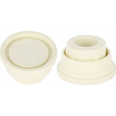 Rubber Bumpers for Swimming Pool Ladders, Set of Two White Ladder Bumpers for Swimming Pool Ladders (1/4)