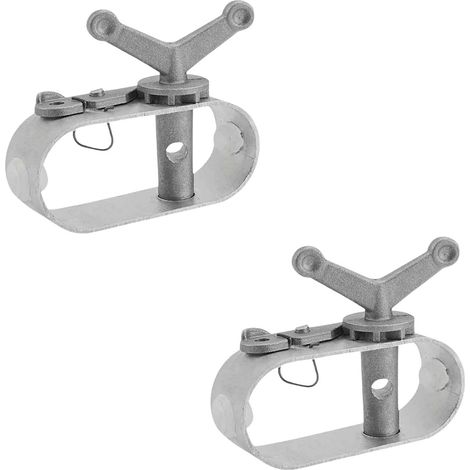 Tendeur Câble Aluminium - Lot de 4 - Alliage Robuste - Tension Bâche Piscine et Tente - Usage Extérieur - Gris Argenté (1/5)