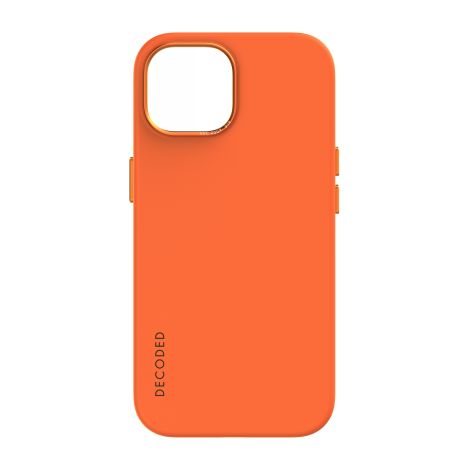 Decoded - Custodia protettiva in silicone compatibile con MagSafe per iPhone 15 Plus (albicocca) (1/3)
