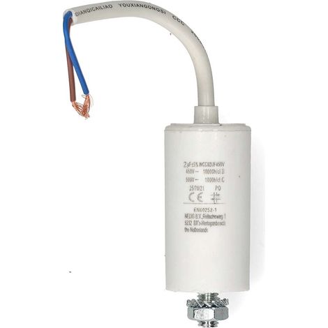 Nedis Multipack Kondensator / 2.0 uF / 450 V / Drahtleitung / 10 Stück - 10 Stück