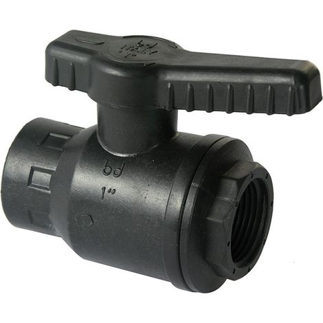 Valvola a sfera in pp femmina o-ring in nbr Pollici: 3/4" (1/3)