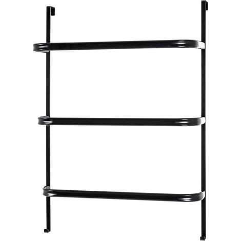 Porte-Serviettes 3 Niveaux "Suspendre" 78cm Noir