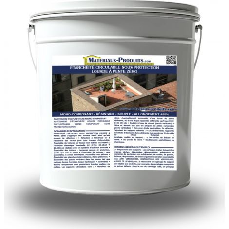 Etanchéité circulable sous protection lourde à pente zero - 5 Kg Marron - MATPRO (1/3)