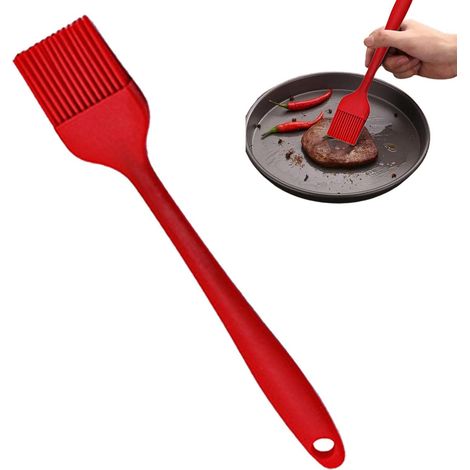 Set mit 3 Silikonpinseln, Gebäckpinseln zum Backen, Backen im Ofen, Grillen, für Buttersaucen und Marinaden (1/5)