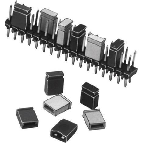 W & P Products 266-201-10-00 266-201-10-00 Kurzschlussbrücke Rastermaß: 1.27 mm Polzahl je Reihe:2 I