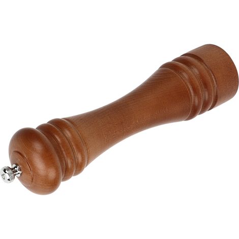 Hölzerne Pfeffermühle, nachfüllbar, Edelstahlkern, manuelle Salz- und Pfeffermühle, Mühle für die Außenküche, 27 cm / 10,6 Zoll (1/5)