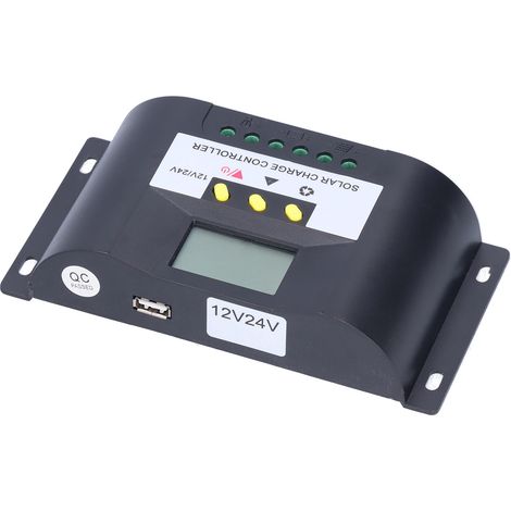 Contrôleur de charge solaire intelligent avec modes de contrôle de minuterie réglables, écran LCD, pour charges CC 50 A (1/5)