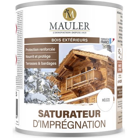 Saturateur bois extérieur et terrasse - 5L Mat Mélèze - Protection UV et intempéries - Saturateur d'imprégnation Mauler