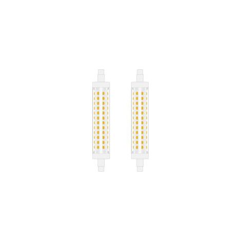 118mm R7S Ampoule LED 10W Blanc naturel 4000K linéaire projecteur à double extrémités remplacement de l’ampoule halogène 100W parfait pour chambre, salle de bain Non-Dimmable 2pcs (1/5)