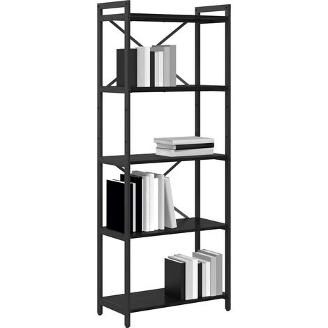 Maison Exclusive - Bücherregal Schwarz Eichen-Optik 60 x 30 x 155
