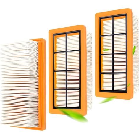 3 Pièces Filtre Aspirateur pour Kärcher AD 2, AD 2 Battery, AD 3, AD3 Premium, AD 4, AD4 Premium, AD 3.200, AD 3.000 Kit, pour Kärcher KFI 7420 Filtre Remplacement 6.415-953.0 Accessoire (1/5)