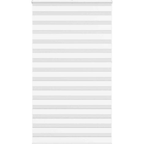 Doppelrollo Weiß 135x230 cm Stoffbreite 130,9 cm Polyester