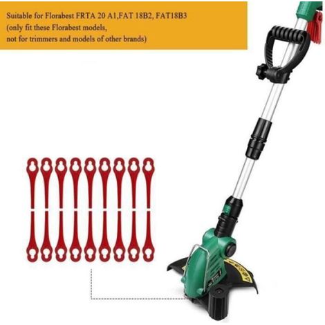 Lames De Rechange Pour Coupe-Bordure - 100 Pièces - Compatible Avec Modèles FRTA 20 A1 FAT 18B2 FAT 18B3 - Plastique (1/4)