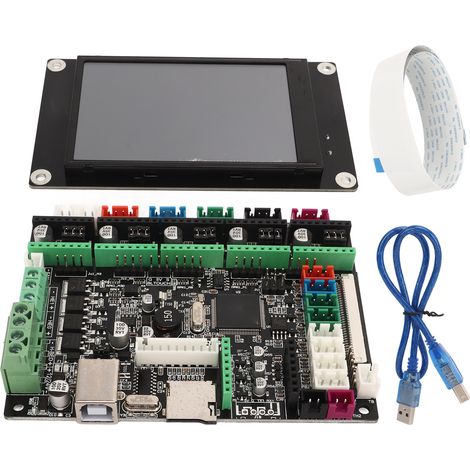 3D-Drucker-Steuerungsset, kompaktes, tragbares Zentralmodul mit 3,5-Zoll-TFT-Touchscreen, integrierte Ersatzteile. (1/5)