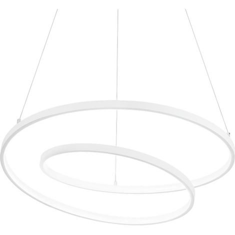 Ideal Lux OZ Plafonnier LED intégré 60 cm Blanc 4000 K