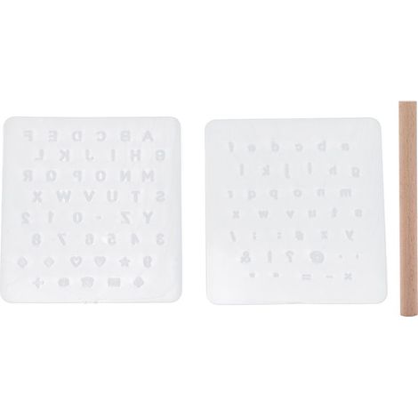 Kit d'impression lettres chiffres mobiles en cuir DIY outil de marquage cuir (1/5)