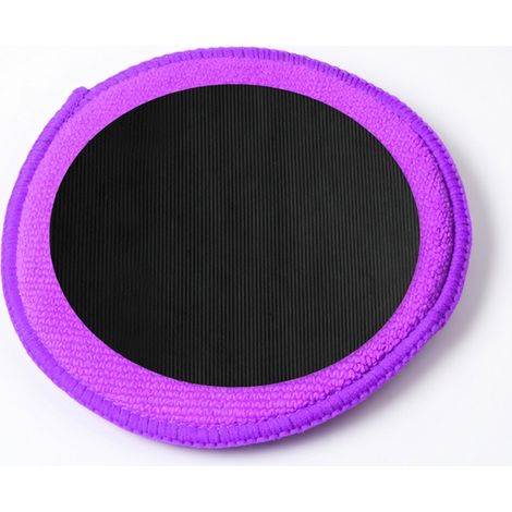 Tampon d'argile rond à rayures violet (1/4)
