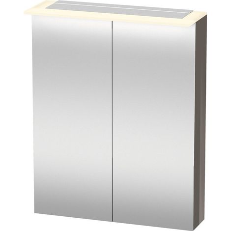 Armoire miroir Duravit X-LARGE 138x600x760mm flanelle gris brillant