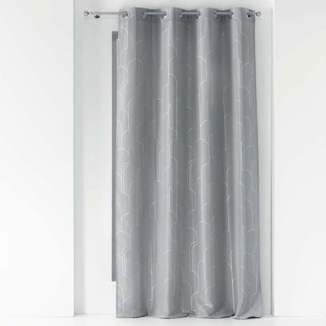 Rideau à oeillets 140x260cm Domea gris