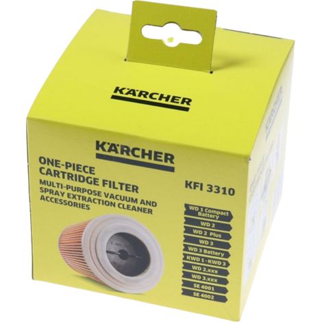 Ersatzteil - Originale zylindrische Filterkartusche -  - KARCHER, ROWENTA, ELECTROLUX, PARIS-RHONE
