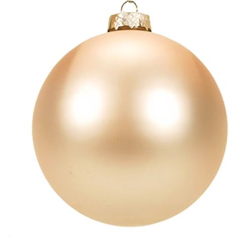 EDG Enzo De Gasperi Palline di Natale in Vetro Champagne 10 cm, Set 4 pz (1/5)
