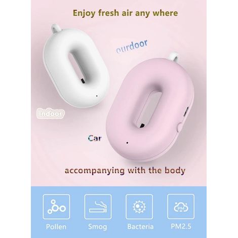 Mini purificatore d'aria con ionizzatore, nero (1/5)