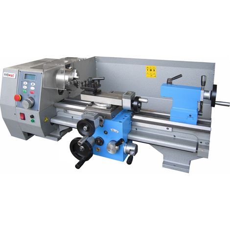 Tour à métaux Promac BD 8-M 230V 1000W entre pointes 450mm avance longitudinale et transversale automatique