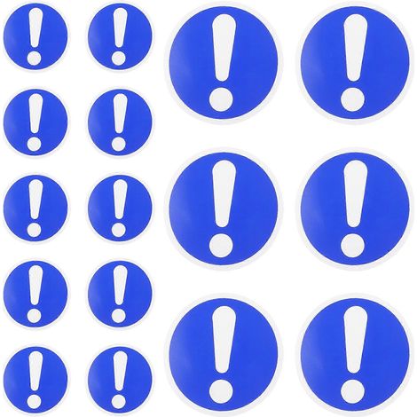 Autocollants d'avertissement de sécurité en PVC pour machines d'usine (20 feuilles) (1/5)