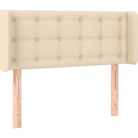 Maison Exclusive - Cabecero de tela color crema 93x16x78/88 cm (1/5)