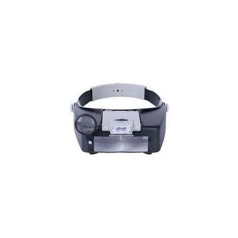 Loupe frontale d'horloger à fonctionnement mains libres, loupe pour casque avec lumière LED, pour horlogers, bijoutiers et lecteurs. (1/5)