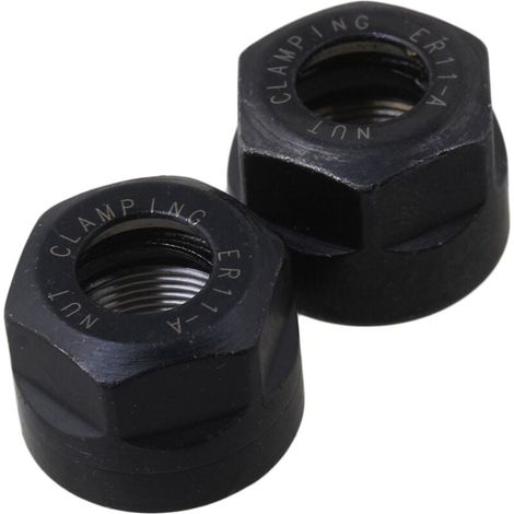 2 Pièces Pince De Serrage ER11 Type A Écrou CNC Tour Fraisage M14x0.75mm