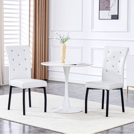Sedie sala da pranzo imbottite PVC metallo OKMYHOME (1/5)