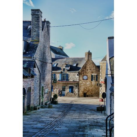Tableau sur toile maison Concarneau 30x45 cm - Impression sur Toile Murale Décorative - Image imprimée en HD sur Toile - Toile sur Châssis en Bois FSC - Fabriqué en France (1/4)