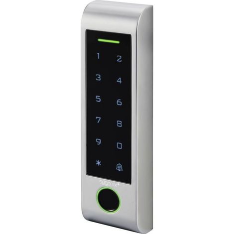 Sygonix SY-6121662 Sistema d'accesso RFID, impronte digitali montaggio superficiale 12 V/DC, 18 V/DC IP66 con tastiera