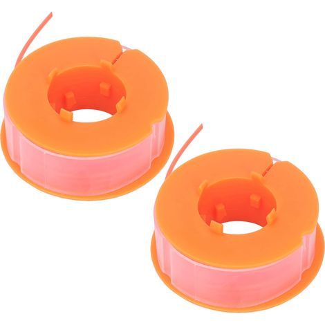 2pcs Ligne de Bobine de Débroussailleuse, Ligne de Bobine de Tondeuse à Gazon Remplacement D'accessoires de Tondeuse en Nylon Adaptés pour Bosch Art 30 Art 30FA(Orange) (1/5)