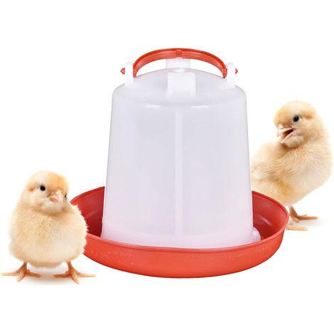 Abreuvoir en plastique pour poulets, cailles et autres oiseaux, 1 kg, système d'hydratation pour cages ou élevage domestique.-AquaForge (1/5)