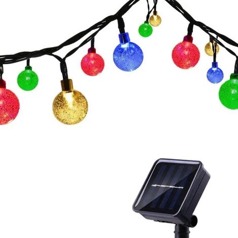 Guirlande Solaire Extérieure avec Ballon, 6,5M 30 LED Guirlande Lumineuse Solaire Etanche, 8 modes d'éclairage Lampe Décorativ[398] (1/4)