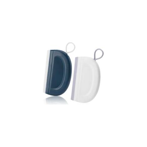 Juego de 2 mini rasquetas de vidrio, mini rasqueta de ducha, rasqueta pequeña para paredes de ducha, rasqueta de ducha, rasqueta de ducha multiusos - Crezuo (1/4)