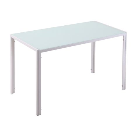 Esstisch Küchentisch großer Tisch, modernes Design, 120 cm x 60 cm x 75 cm, Weiß 
On-Site