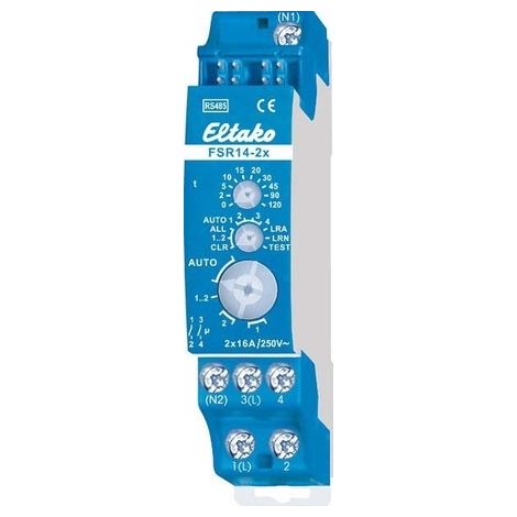 Eltako FSR14-2X Actuador 2 Canales Azul Rail DIN
