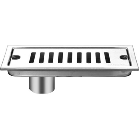 Tuyau d'évacuation de douche long, en acier inoxydable, inodore, amovible, pour salle de bain, hôtel, 20 cm, tuyau d'évacuation latéral (1/5)