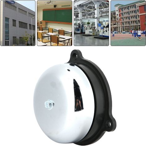 Timbre eléctrico de 100 mm (4 pulgadas), alarma a prueba de chispas para escuelas, fábricas y agencias (DC24V). (1/5)