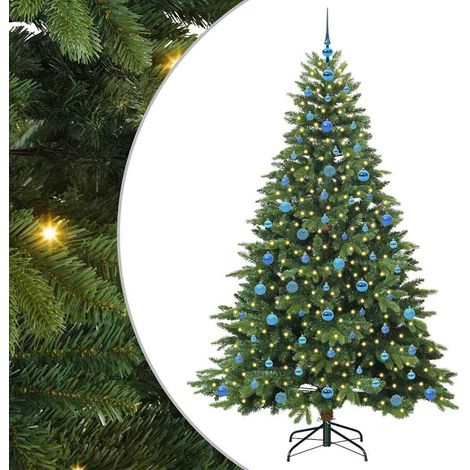 vidaXL Sapin de Noël artificiel avec 300 LED Vert 210 cm PE et PVC