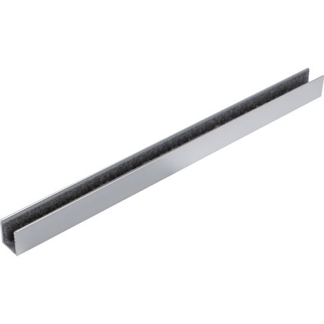 Bodenführung zum Kleben für Glasschiebetüren, 300 mm