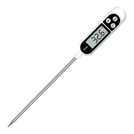 Thermomètre de cuisine professionnel numérique Thermomètre à barbecue Aiguille en acier inoxydable Mesure -50 à 300°C Unités : ºC et F (1/5)