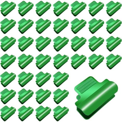 40 attaches de serre en plastique 11-12 mm pour bâche de tunnel, fixations pour serres et extensions de culture saisonnières (1/5)