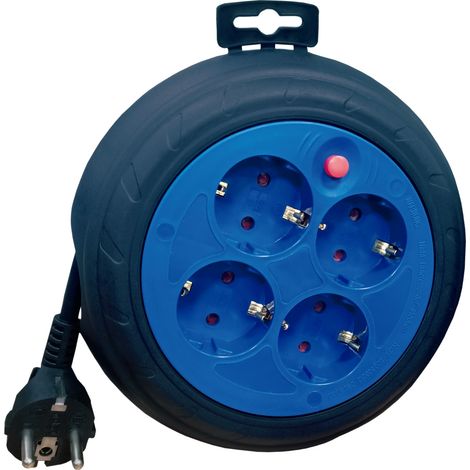Verlängerungskabeltrommel 4 Stecker (3x1,5mm) 3M