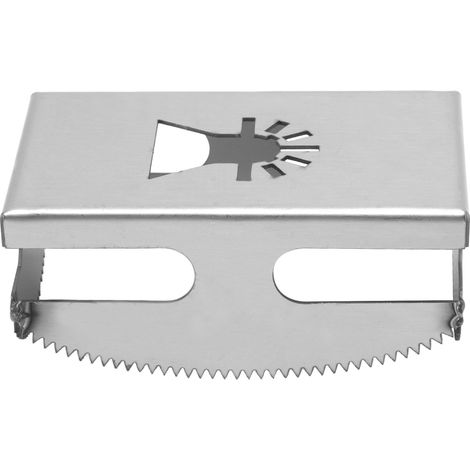 Fraise à rainurer inox pour plaques de plâtre, coupe précise, dimensions 9.5x6x3.8cm, outil professionnel pour découpe sur place. (1/5)